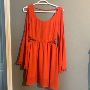 Cute bell sleeve dress